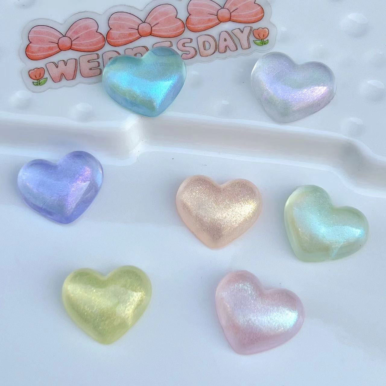 Acrylic Aurora Glossy Heart