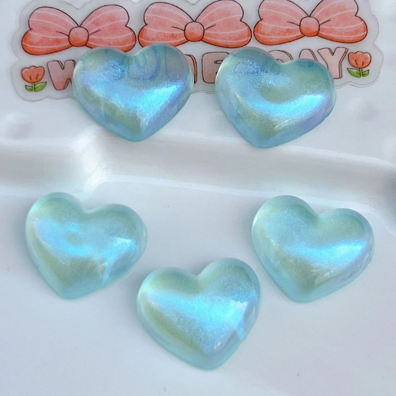 Acrylic Aurora Glossy Heart