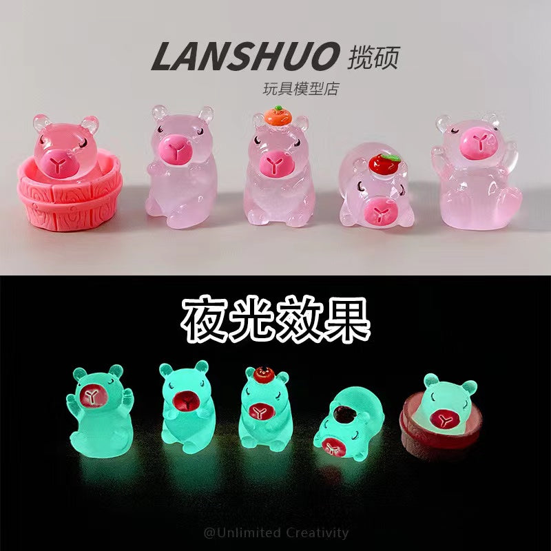 Luminous pink CAPYBARA