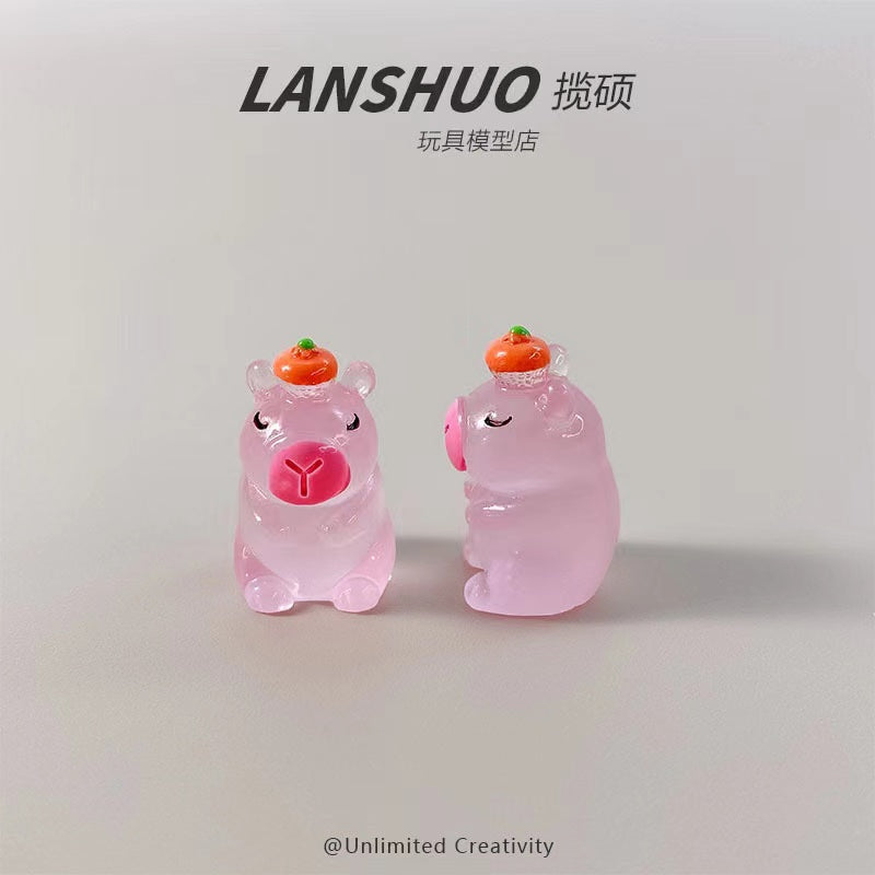 Luminous pink CAPYBARA