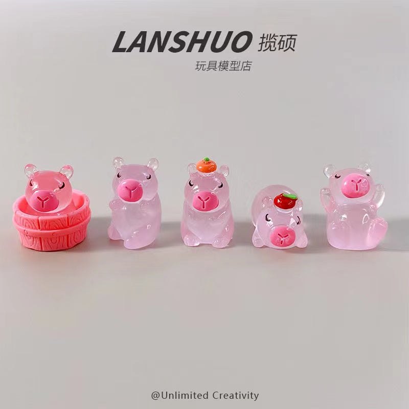 Luminous pink CAPYBARA