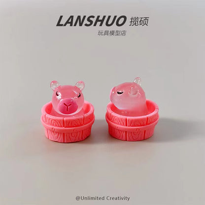 Luminous pink CAPYBARA