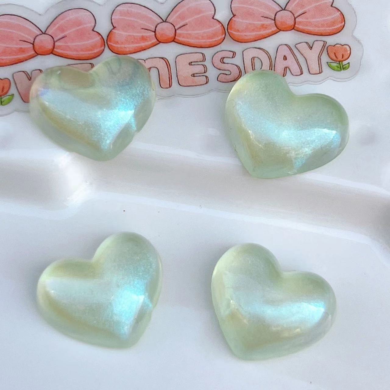 Acrylic Aurora Glossy Heart